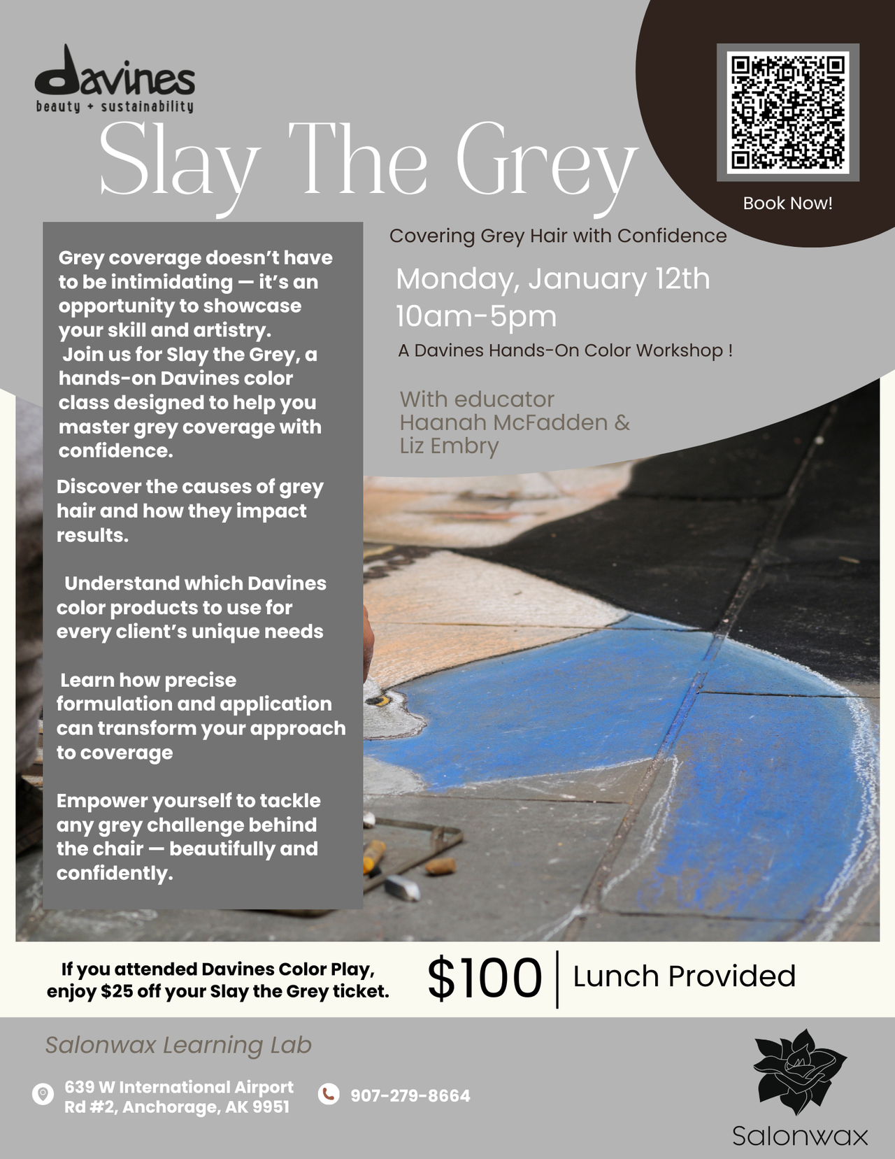 Slay the Grey - Davines Color with Confidence 1/12 10am-5pm