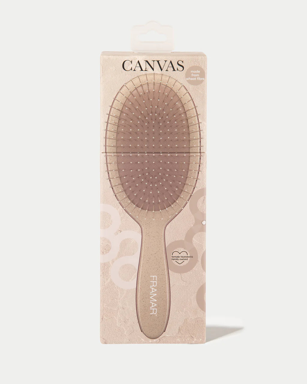 Framar Detangle Brush Neutrals Terra- Canvas