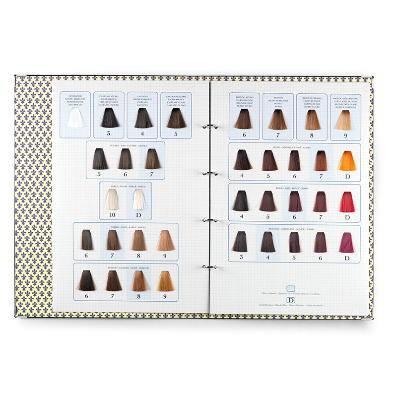 Color Chart for Finest Pigments