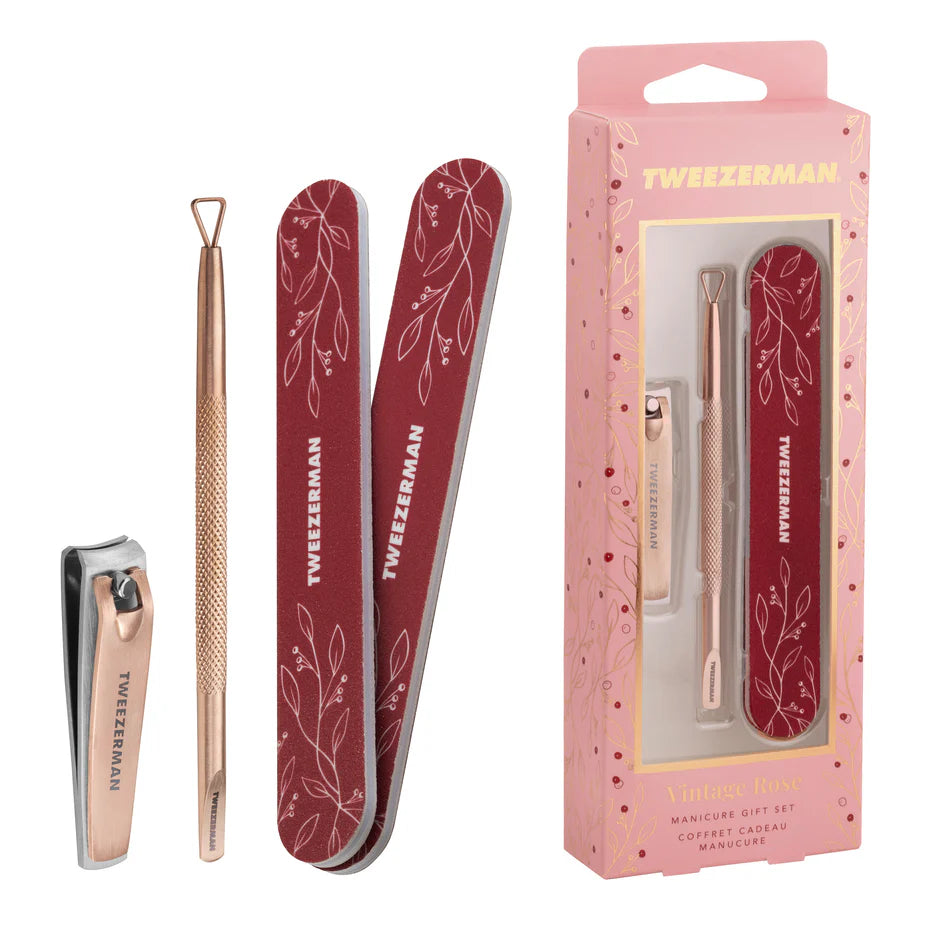 Tweezerman Vintage Rose Manicure Gift Set