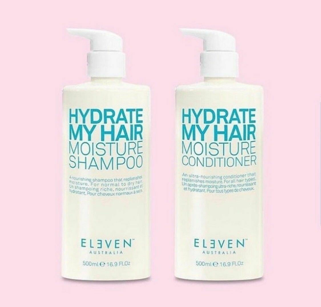 køkken leder en kop Eleven Australia Hydrate My Hair Shampoo & Conditioner 500ml Duo