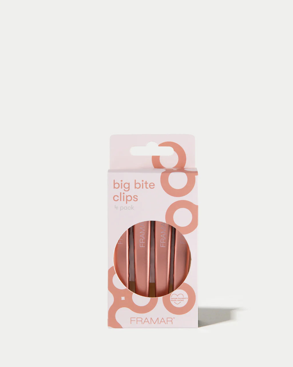 Framar Big Bite Clips Rose Gold