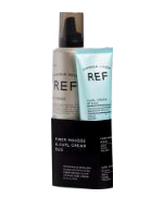 REF Fiber Mousse 250ml and Curl Cream 150ml Duo