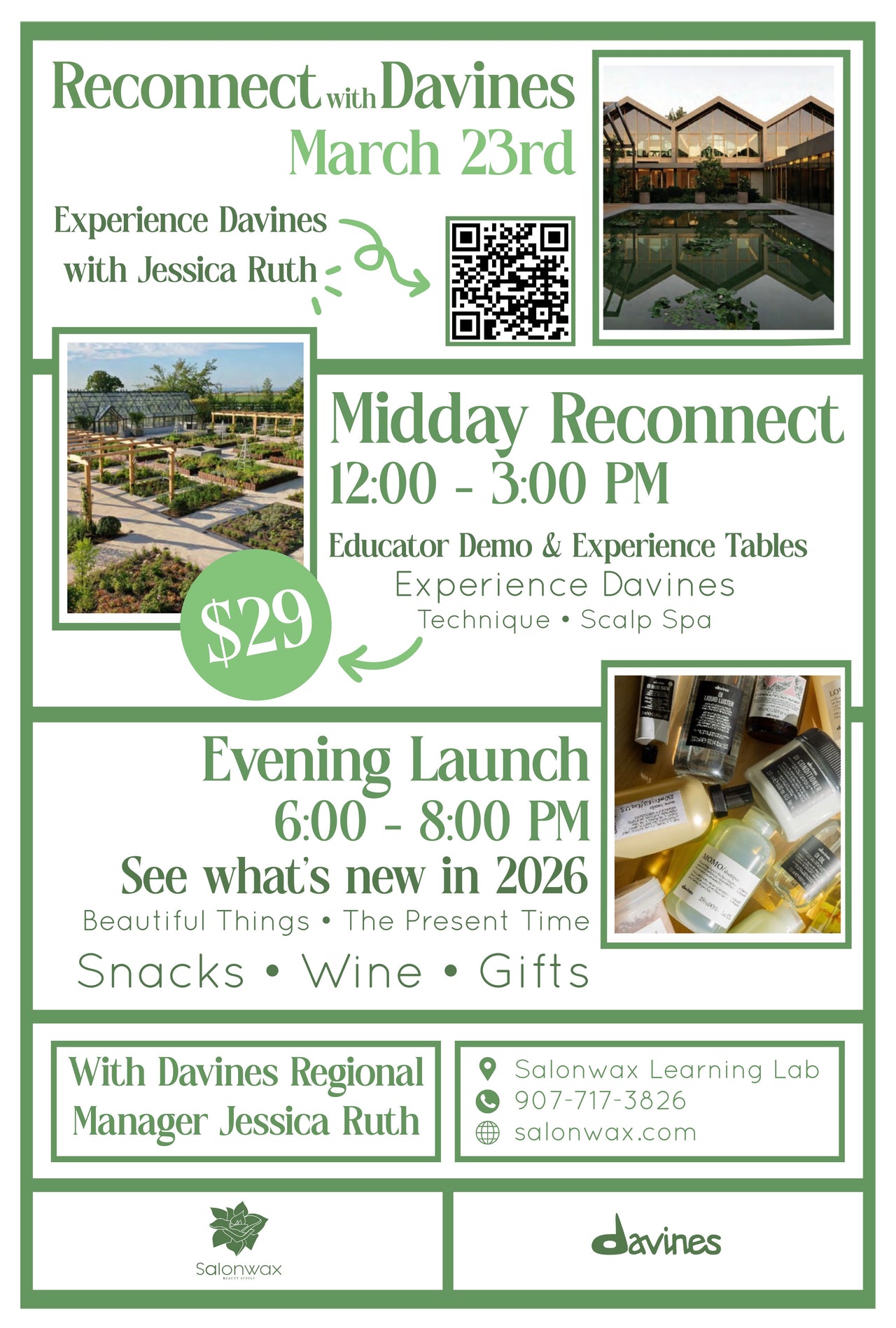 RECONNECT with Davines: Midday RECONNECT with Jessica Ruth - March 23rd