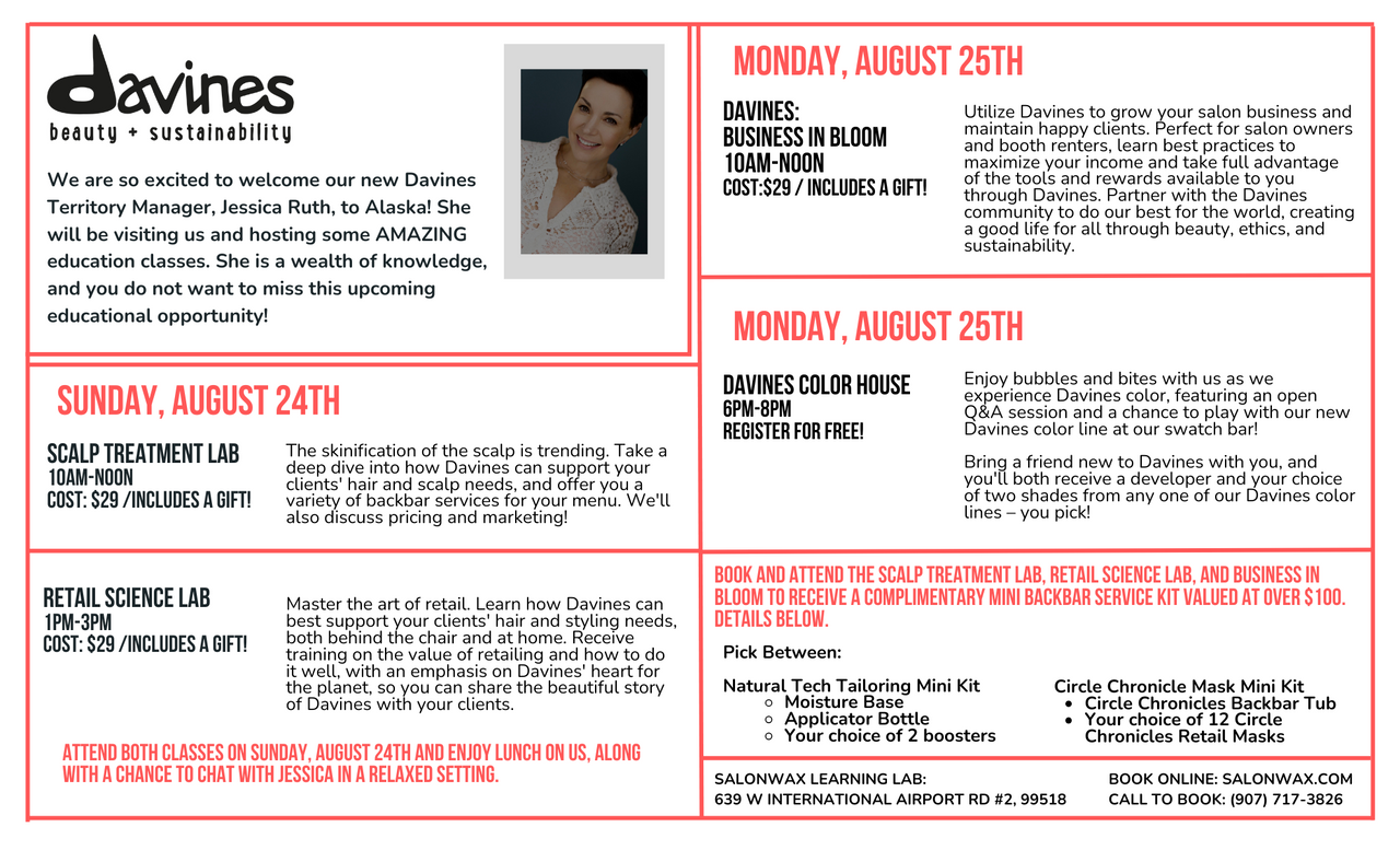 Scalp Treatment Lab with Jessica Ruth - August 24th 2024