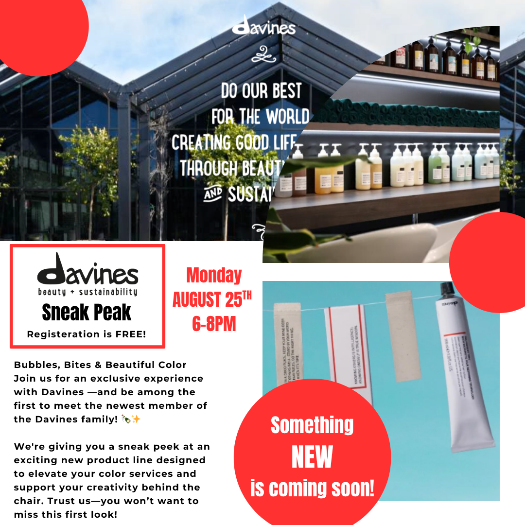 Davines Sneak Peak  with Jessica Ruth - August 25th 2025