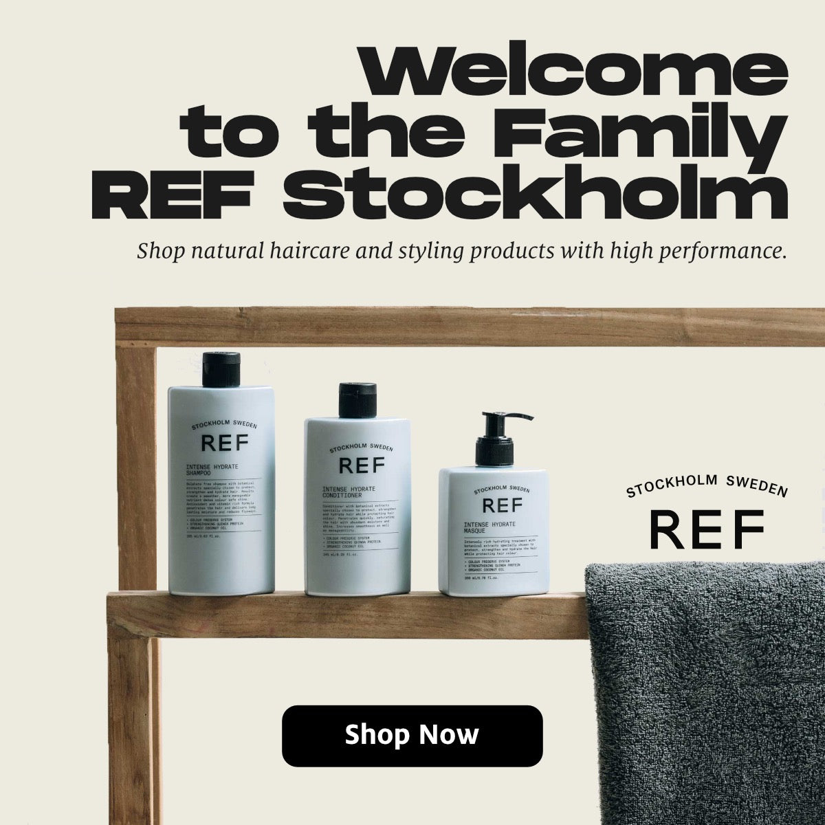 Welcome to the family REF Stockholm. Shop Natural haircare and styling with high performance. 100% Vegan. Highest Quality. CO2 Friendly.