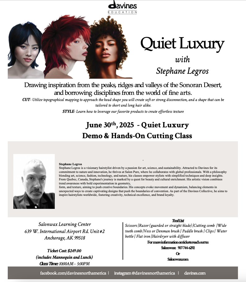 Quiet Luxury Cutting Class - Hands On