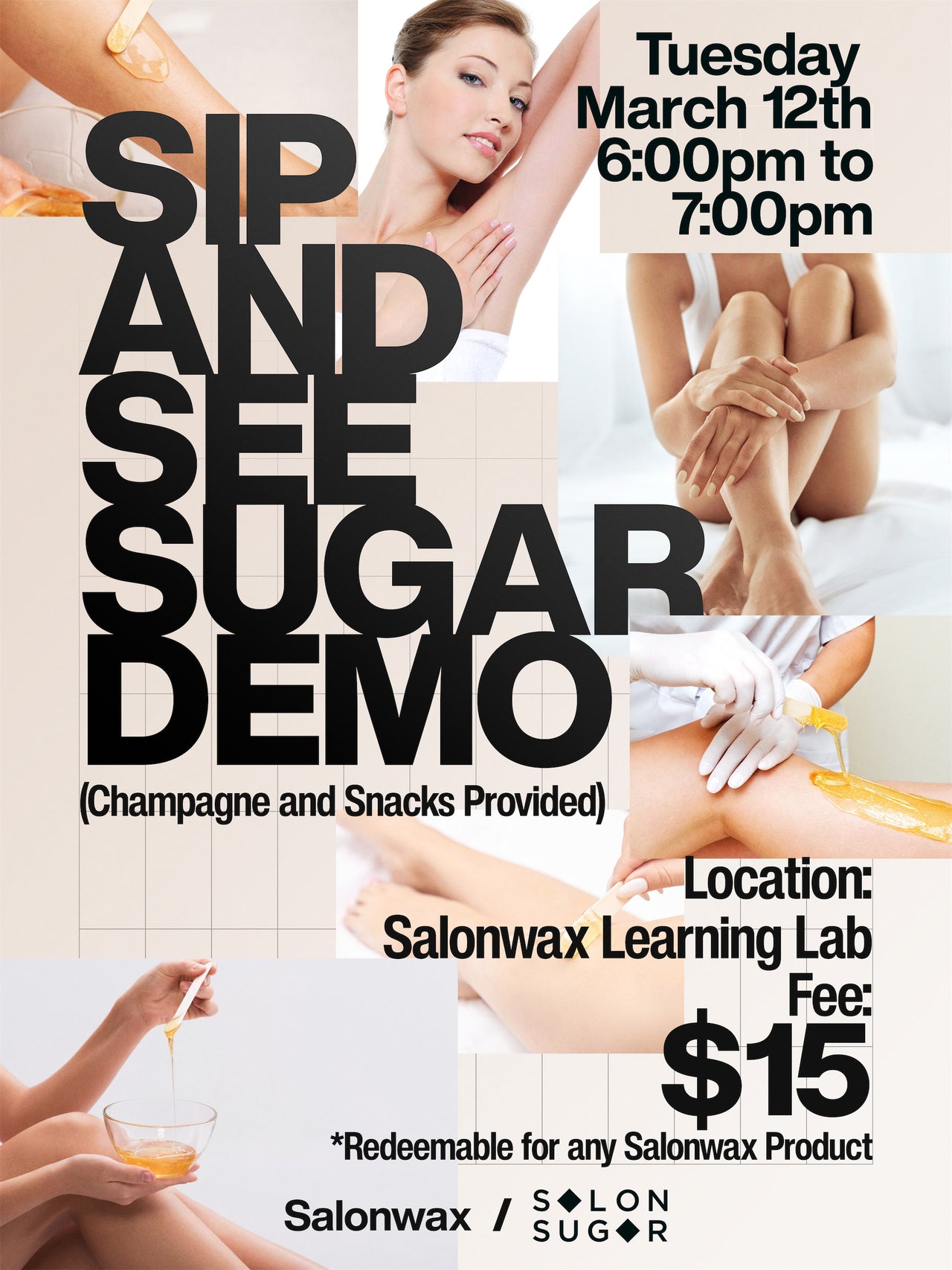 Sip & See Sugaring Demo