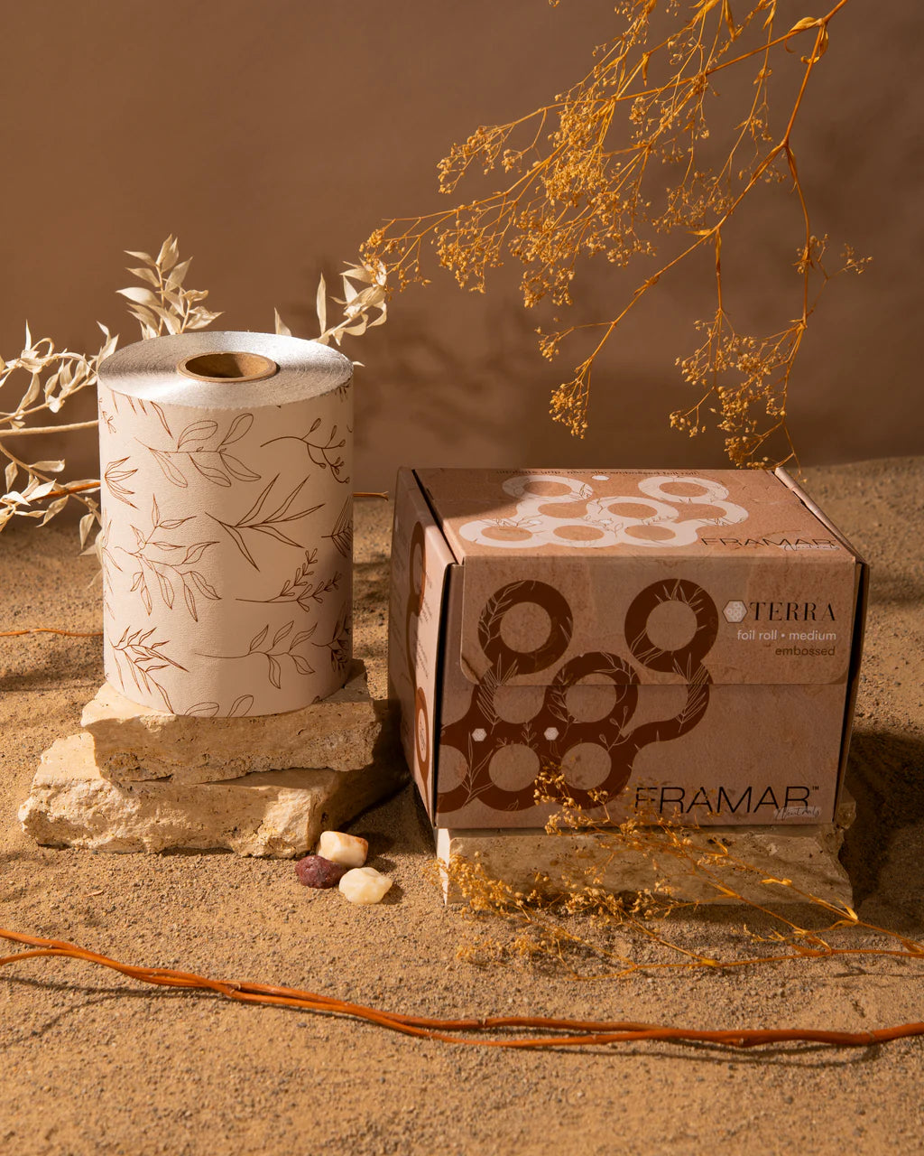 Framar Embossed Roll Medium Neutrals Terra 320ft