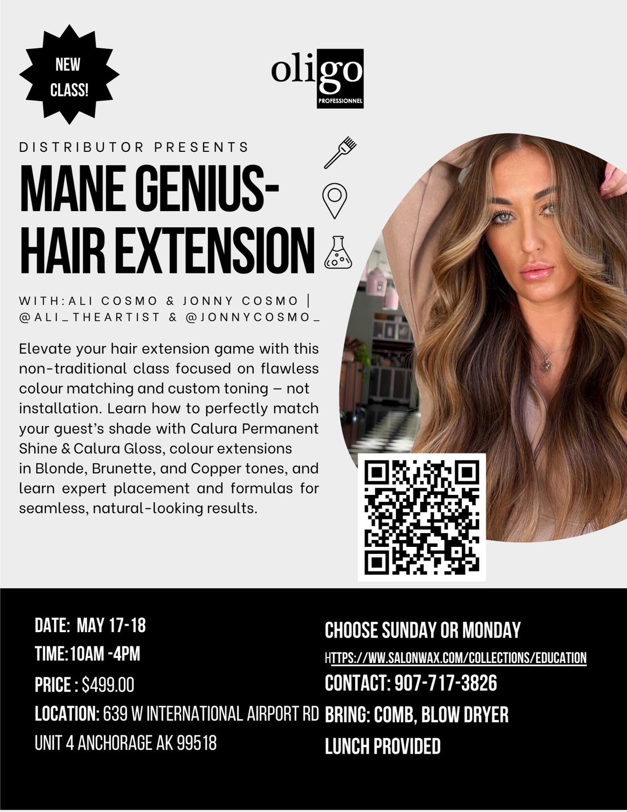 Oligo: Mane Genius Extension Coloring- May 17th / 18th 2026