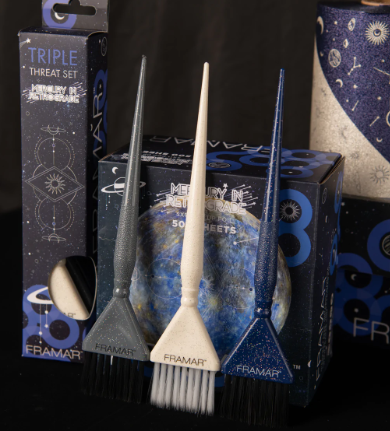 Framar Tri-Color Brush Set Mercury in Retrograde