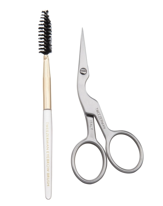 Tweezerman Brow Shaping Scissors and Brush