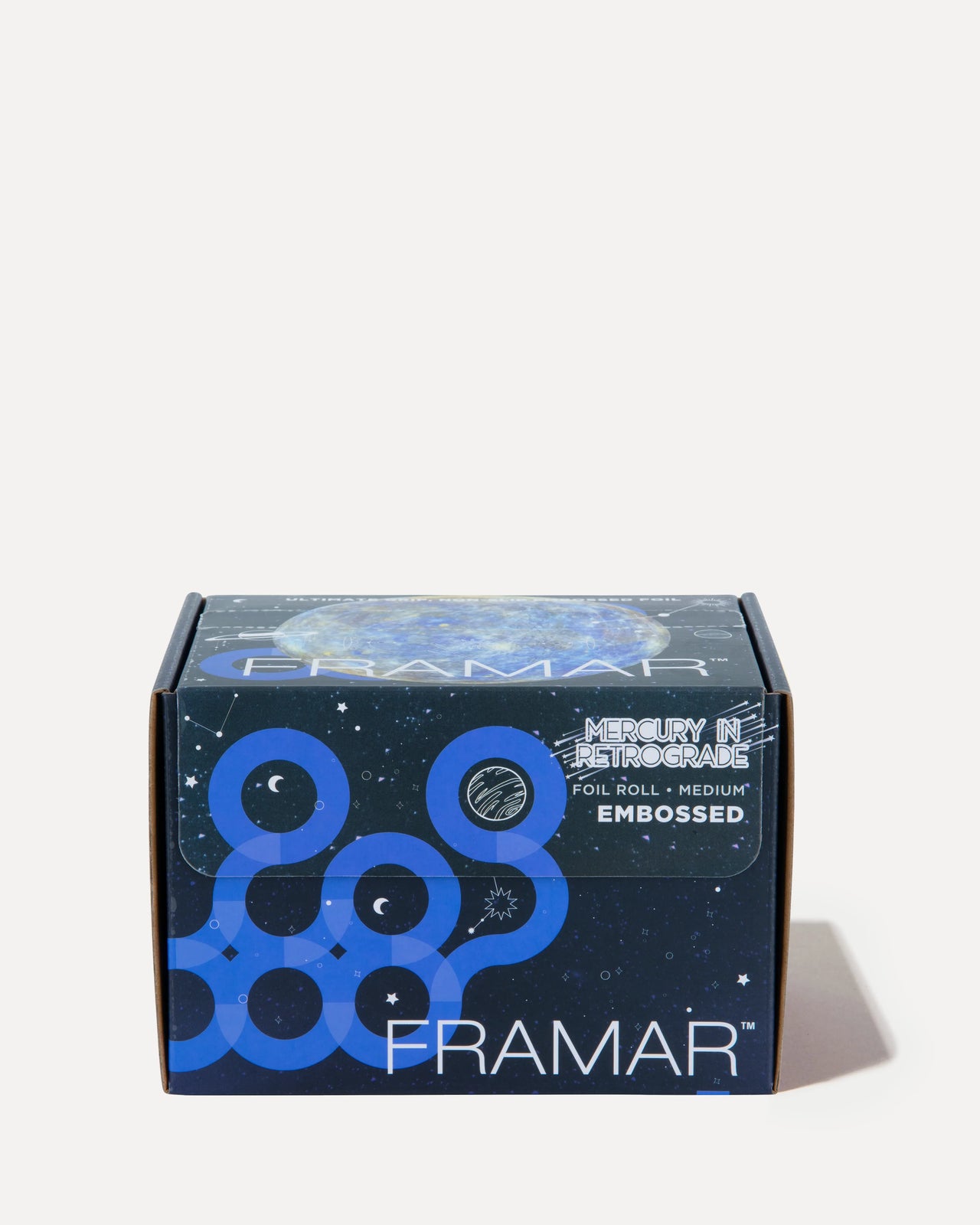 Framar Embossed Roll Mercury in Retrograde 320ft