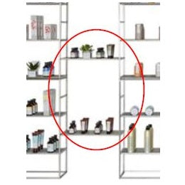 Kit of 2 Linking Wire Glass Shelves