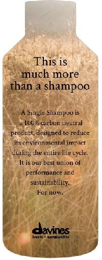 A Single Shampoo Retail Shelf Sign